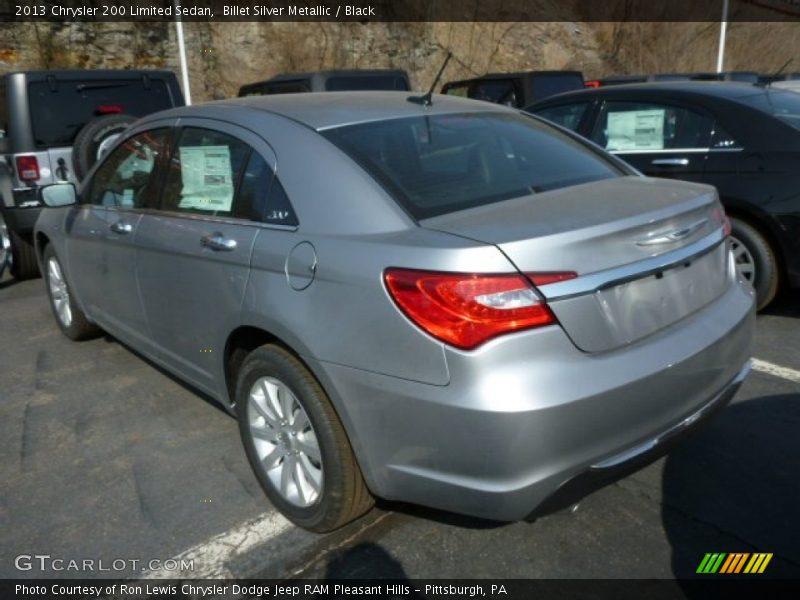 Billet Silver Metallic / Black 2013 Chrysler 200 Limited Sedan