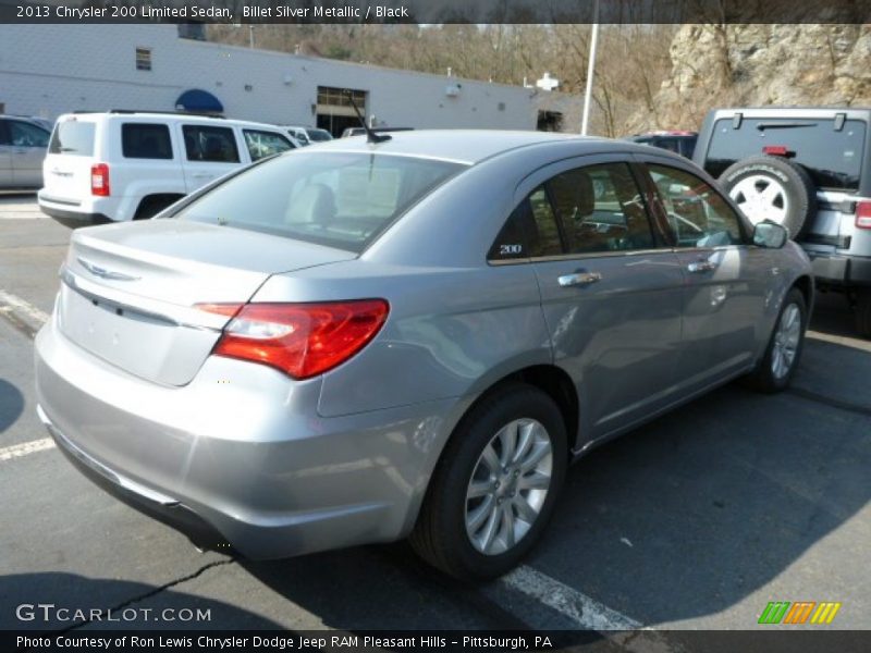 Billet Silver Metallic / Black 2013 Chrysler 200 Limited Sedan
