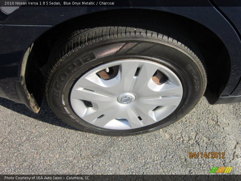 Blue Onyx Metallic / Charcoal 2010 Nissan Versa 1.8 S Sedan