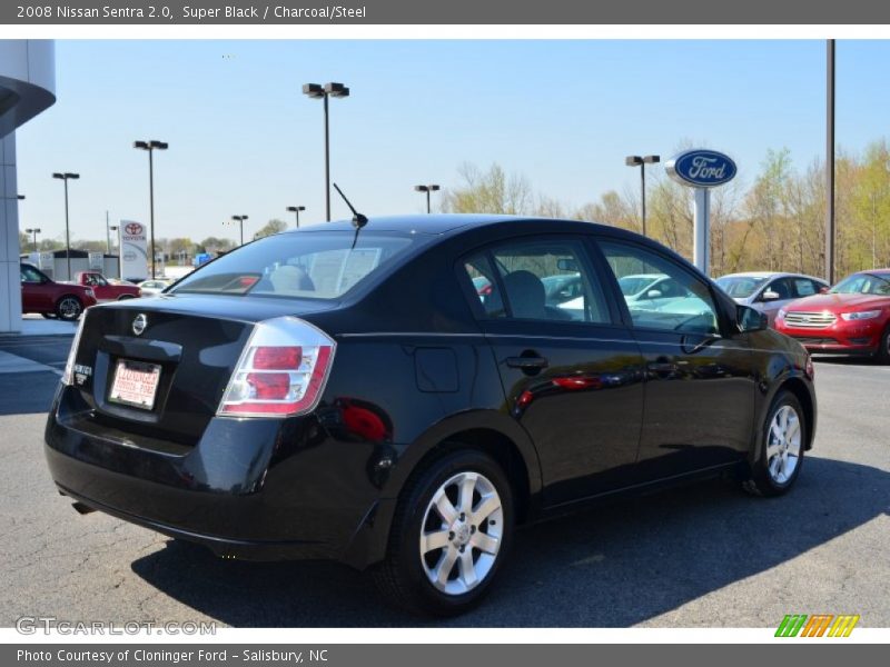 Super Black / Charcoal/Steel 2008 Nissan Sentra 2.0