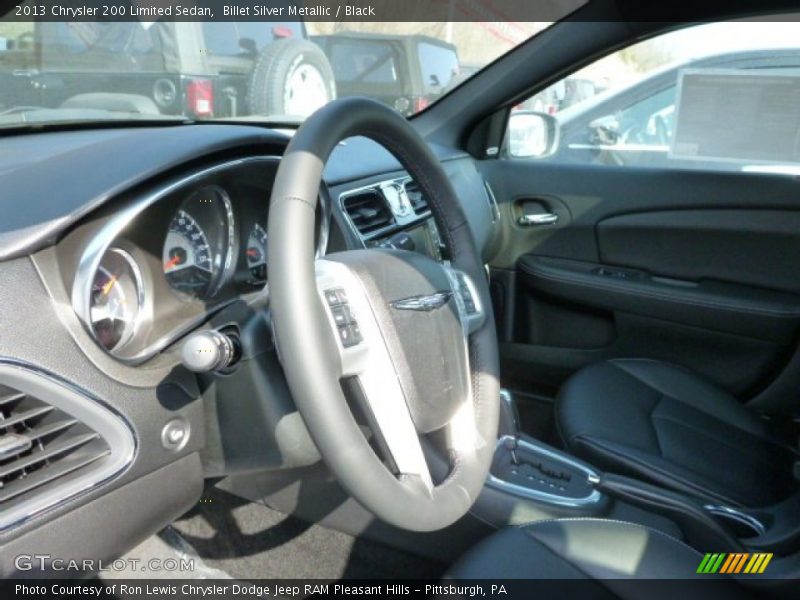Billet Silver Metallic / Black 2013 Chrysler 200 Limited Sedan