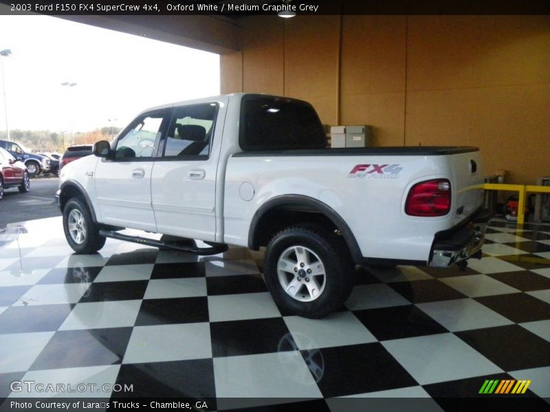 Oxford White / Medium Graphite Grey 2003 Ford F150 FX4 SuperCrew 4x4