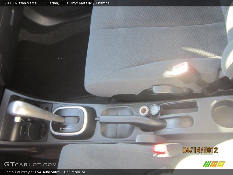 Blue Onyx Metallic / Charcoal 2010 Nissan Versa 1.8 S Sedan