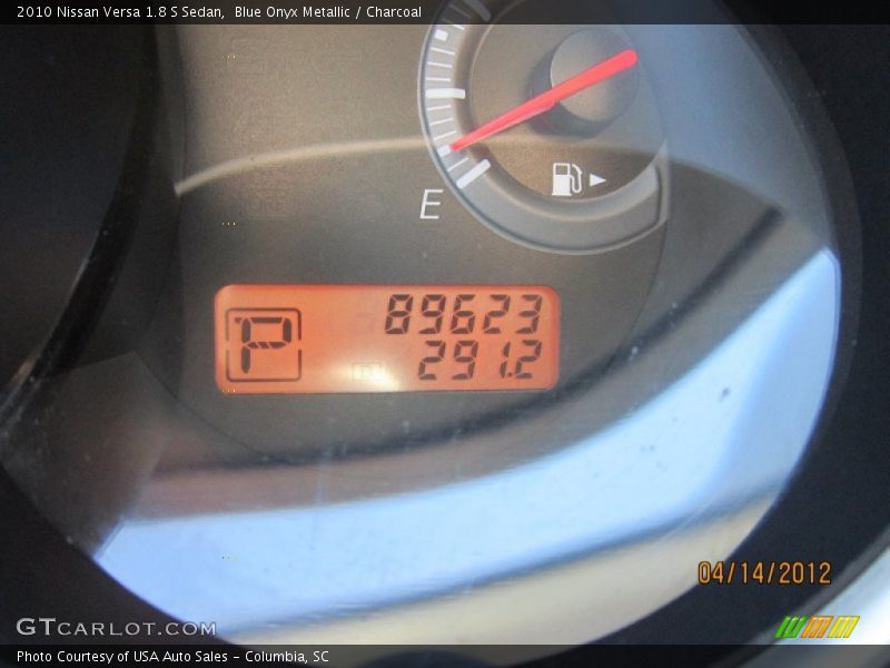 Blue Onyx Metallic / Charcoal 2010 Nissan Versa 1.8 S Sedan