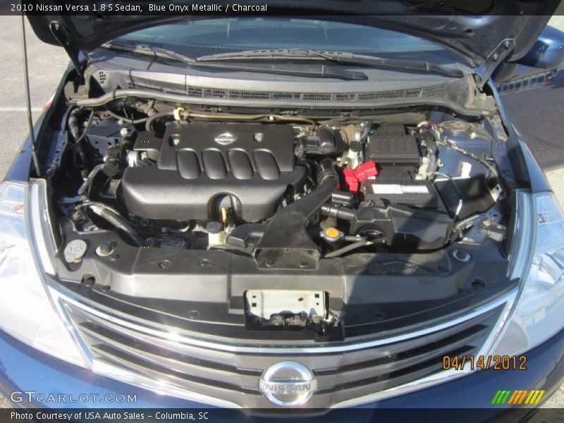 Blue Onyx Metallic / Charcoal 2010 Nissan Versa 1.8 S Sedan