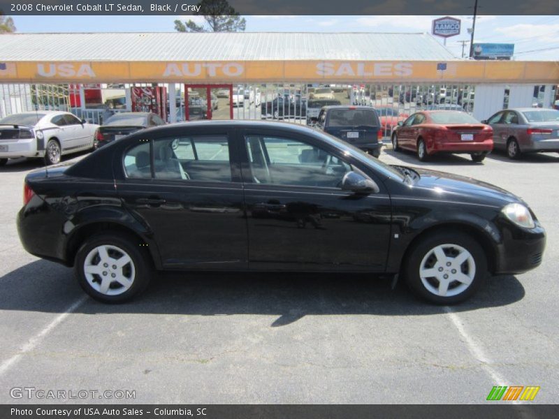 Black / Gray 2008 Chevrolet Cobalt LT Sedan