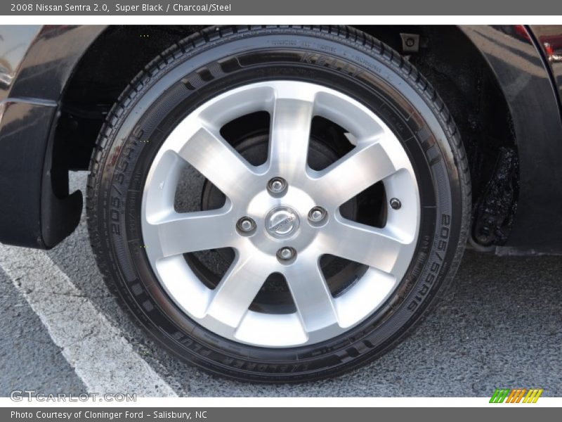 Super Black / Charcoal/Steel 2008 Nissan Sentra 2.0