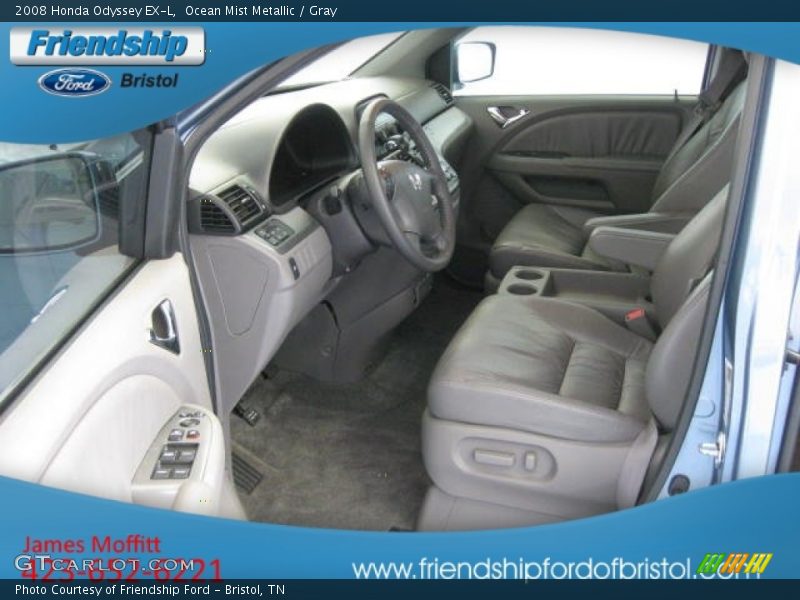 Ocean Mist Metallic / Gray 2008 Honda Odyssey EX-L
