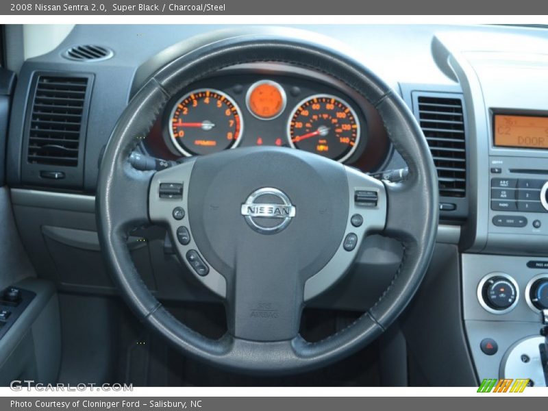 Super Black / Charcoal/Steel 2008 Nissan Sentra 2.0