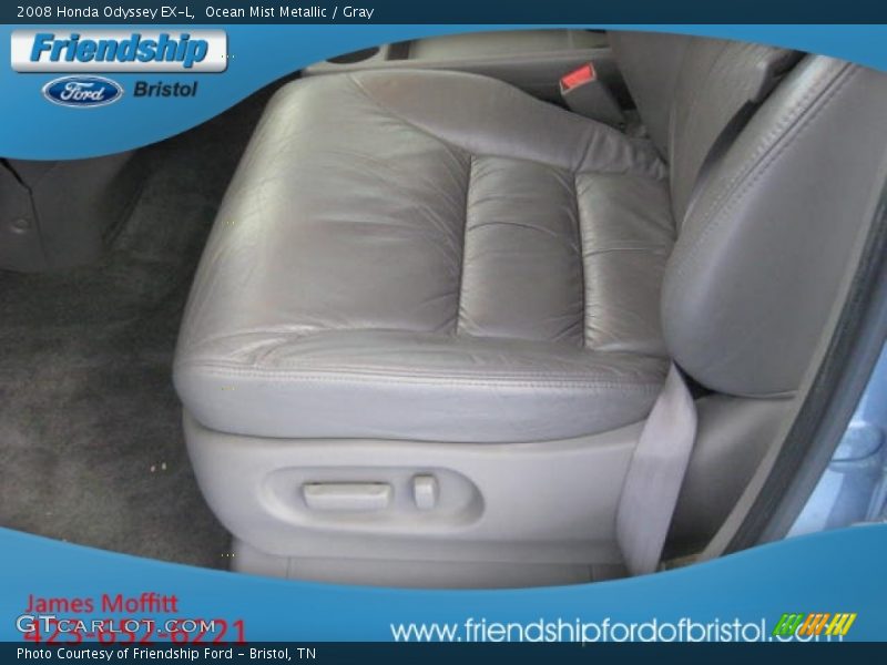 Ocean Mist Metallic / Gray 2008 Honda Odyssey EX-L