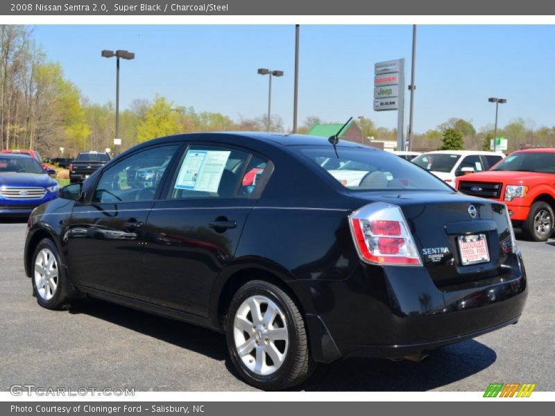 Super Black / Charcoal/Steel 2008 Nissan Sentra 2.0