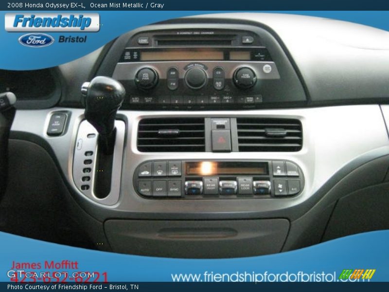 Ocean Mist Metallic / Gray 2008 Honda Odyssey EX-L