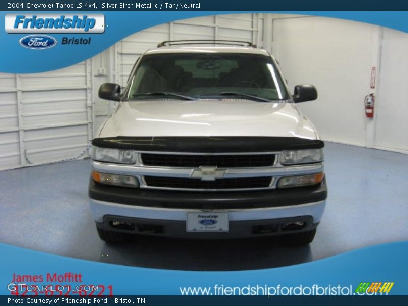 Silver Birch Metallic / Tan/Neutral 2004 Chevrolet Tahoe LS 4x4