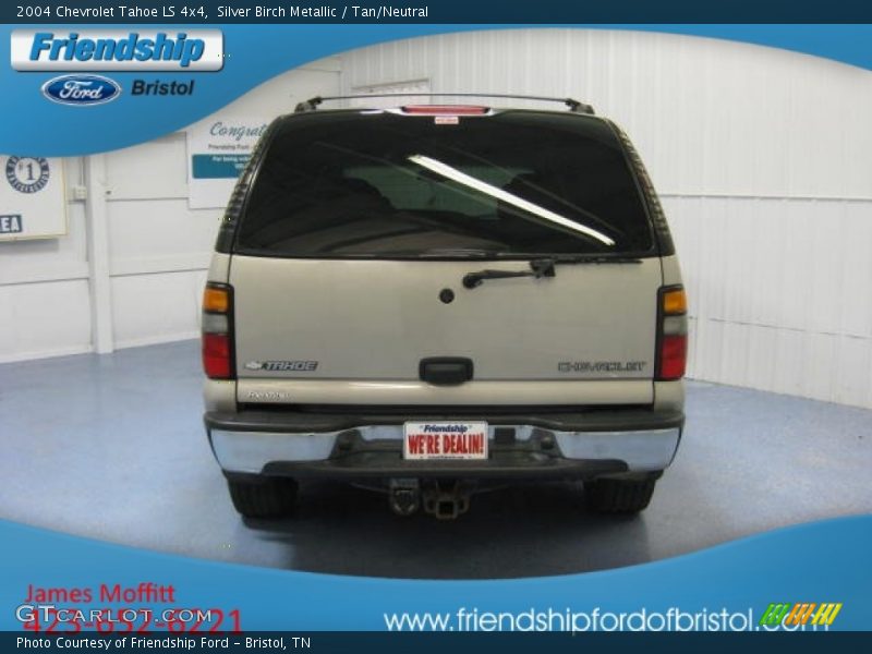 Silver Birch Metallic / Tan/Neutral 2004 Chevrolet Tahoe LS 4x4