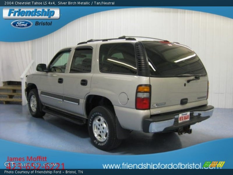 Silver Birch Metallic / Tan/Neutral 2004 Chevrolet Tahoe LS 4x4
