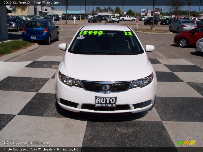 Clear White / Stone 2012 Kia Forte LX