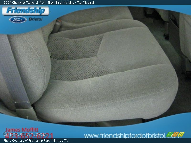 Silver Birch Metallic / Tan/Neutral 2004 Chevrolet Tahoe LS 4x4