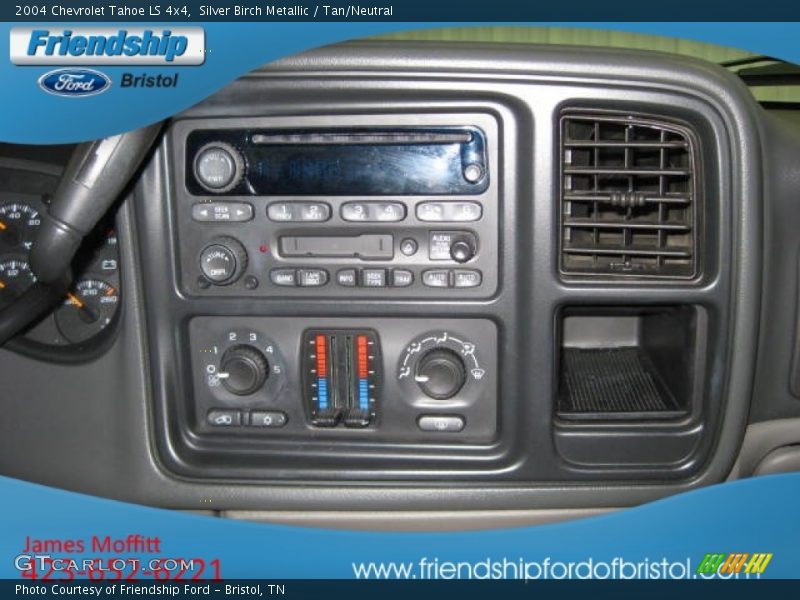 Silver Birch Metallic / Tan/Neutral 2004 Chevrolet Tahoe LS 4x4