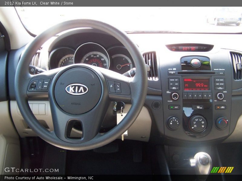 Clear White / Stone 2012 Kia Forte LX