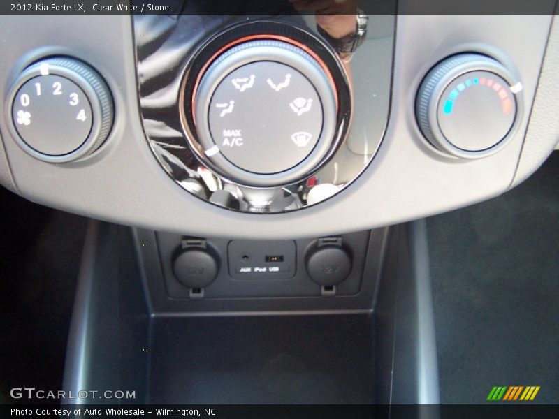 Clear White / Stone 2012 Kia Forte LX
