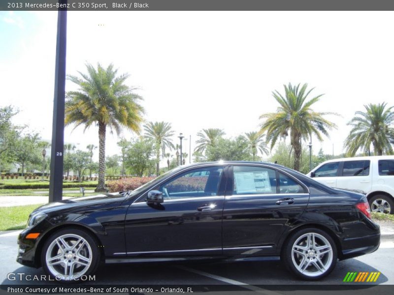 Black / Black 2013 Mercedes-Benz C 350 Sport