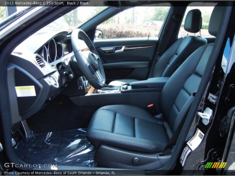 Black / Black 2013 Mercedes-Benz C 350 Sport