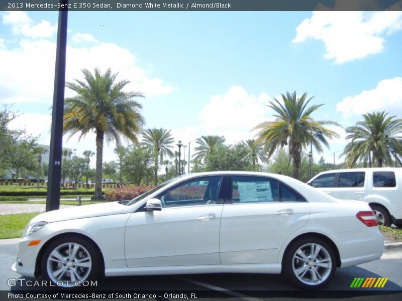 Diamond White Metallic / Almond/Black 2013 Mercedes-Benz E 350 Sedan