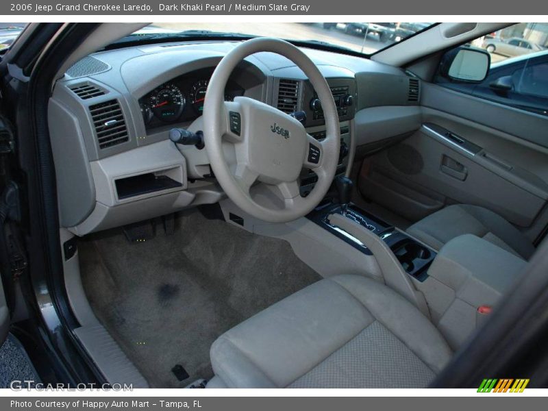 Dark Khaki Pearl / Medium Slate Gray 2006 Jeep Grand Cherokee Laredo