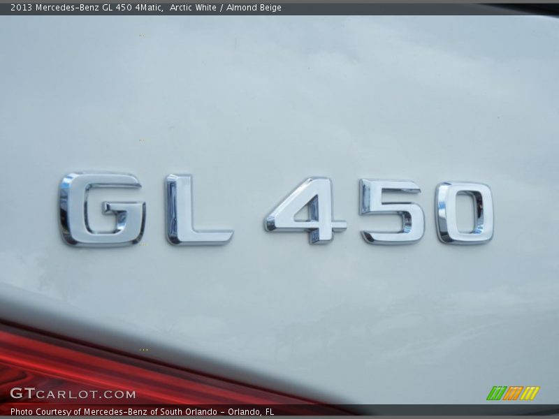 Arctic White / Almond Beige 2013 Mercedes-Benz GL 450 4Matic