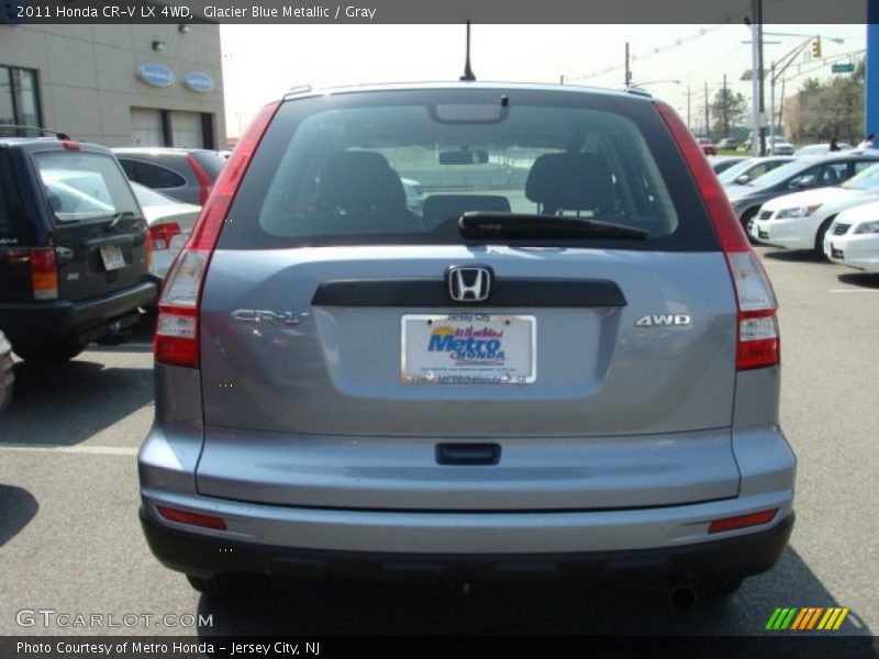 Glacier Blue Metallic / Gray 2011 Honda CR-V LX 4WD