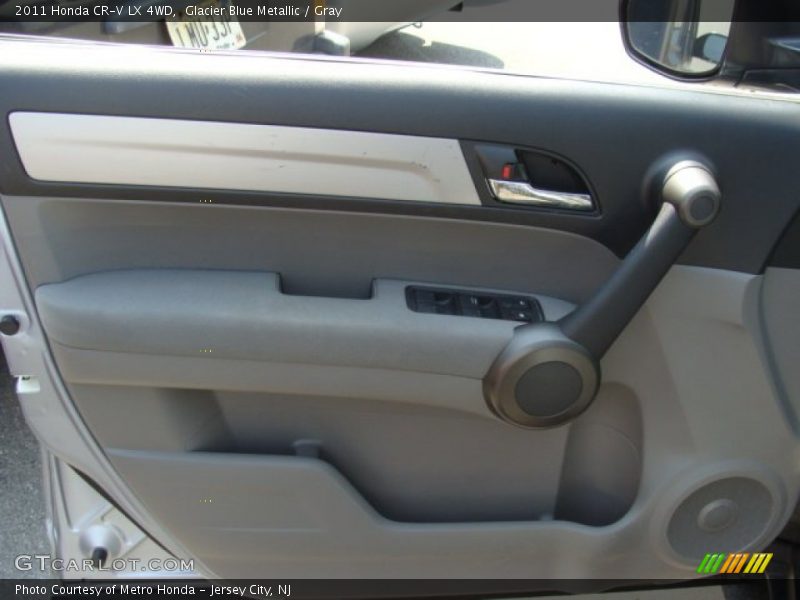Glacier Blue Metallic / Gray 2011 Honda CR-V LX 4WD