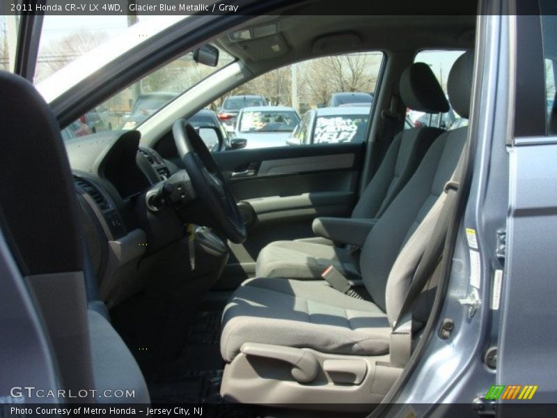 Glacier Blue Metallic / Gray 2011 Honda CR-V LX 4WD