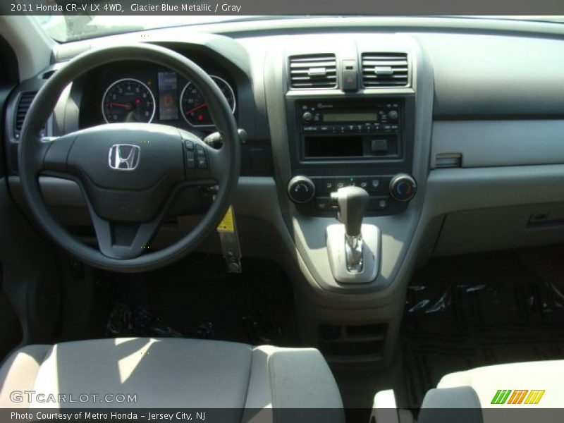 Glacier Blue Metallic / Gray 2011 Honda CR-V LX 4WD