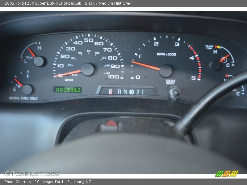  2003 F250 Super Duty XLT SuperCab XLT SuperCab Gauges