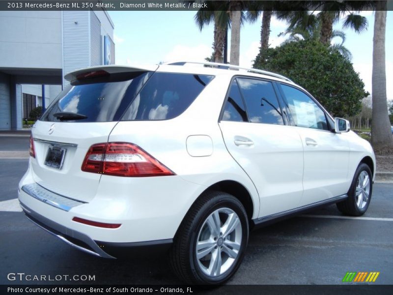 Diamond White Metallic / Black 2013 Mercedes-Benz ML 350 4Matic