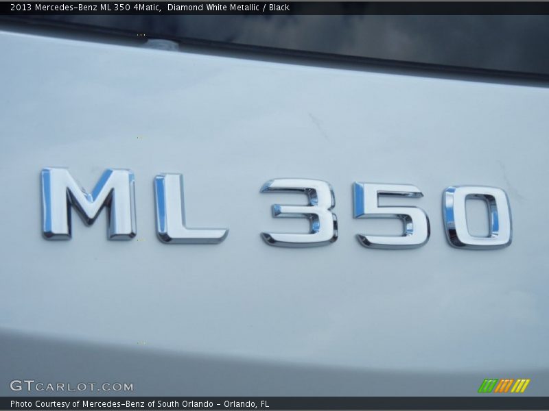 Diamond White Metallic / Black 2013 Mercedes-Benz ML 350 4Matic