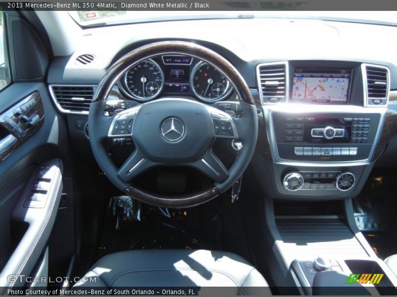 Diamond White Metallic / Black 2013 Mercedes-Benz ML 350 4Matic