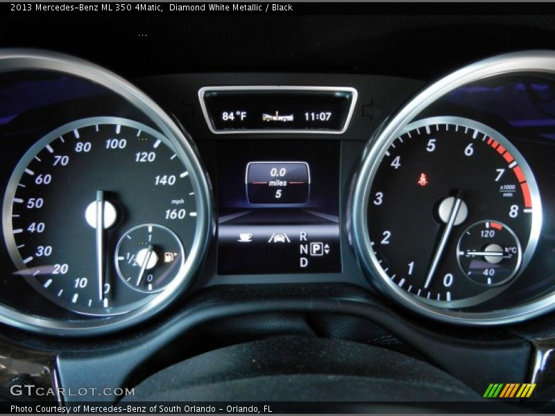 Diamond White Metallic / Black 2013 Mercedes-Benz ML 350 4Matic