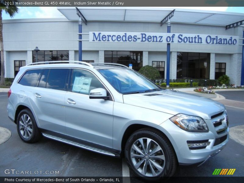 Iridium Silver Metallic / Grey 2013 Mercedes-Benz GL 450 4Matic