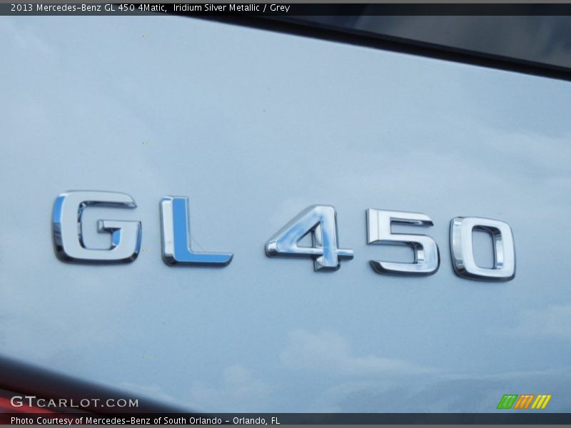 Iridium Silver Metallic / Grey 2013 Mercedes-Benz GL 450 4Matic