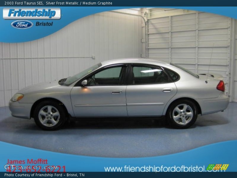 Silver Frost Metallic / Medium Graphite 2003 Ford Taurus SES