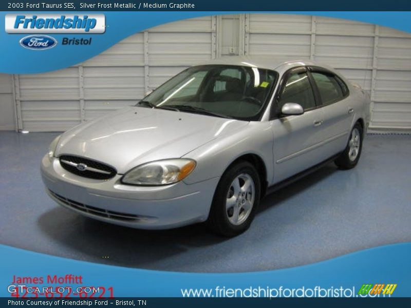 Silver Frost Metallic / Medium Graphite 2003 Ford Taurus SES