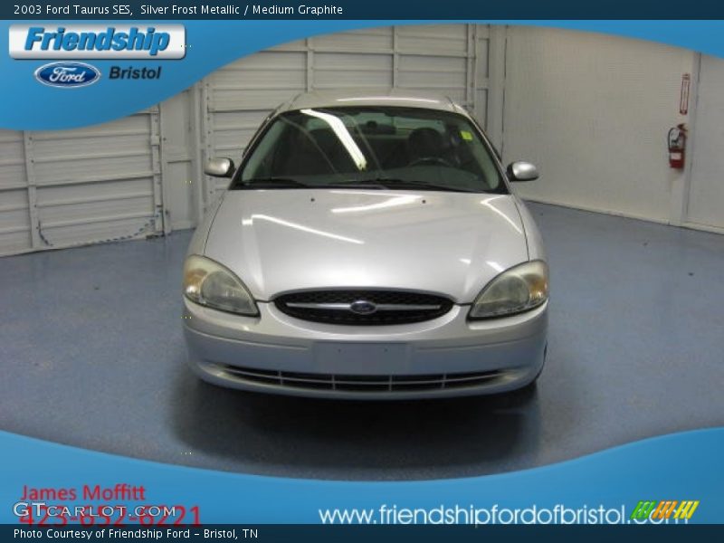 Silver Frost Metallic / Medium Graphite 2003 Ford Taurus SES