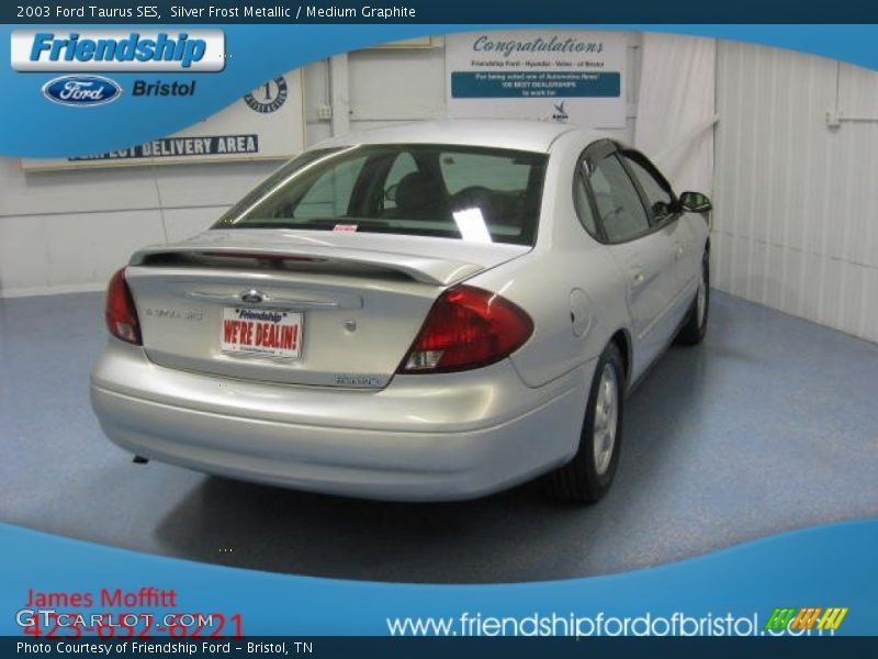 Silver Frost Metallic / Medium Graphite 2003 Ford Taurus SES