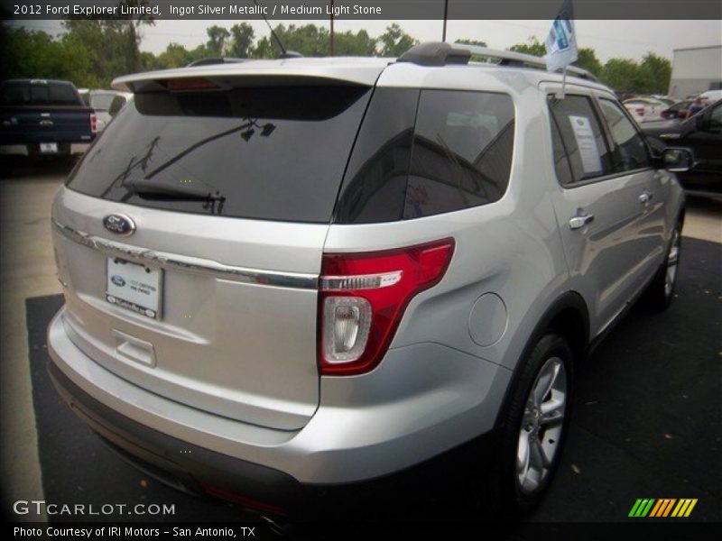 Ingot Silver Metallic / Medium Light Stone 2012 Ford Explorer Limited