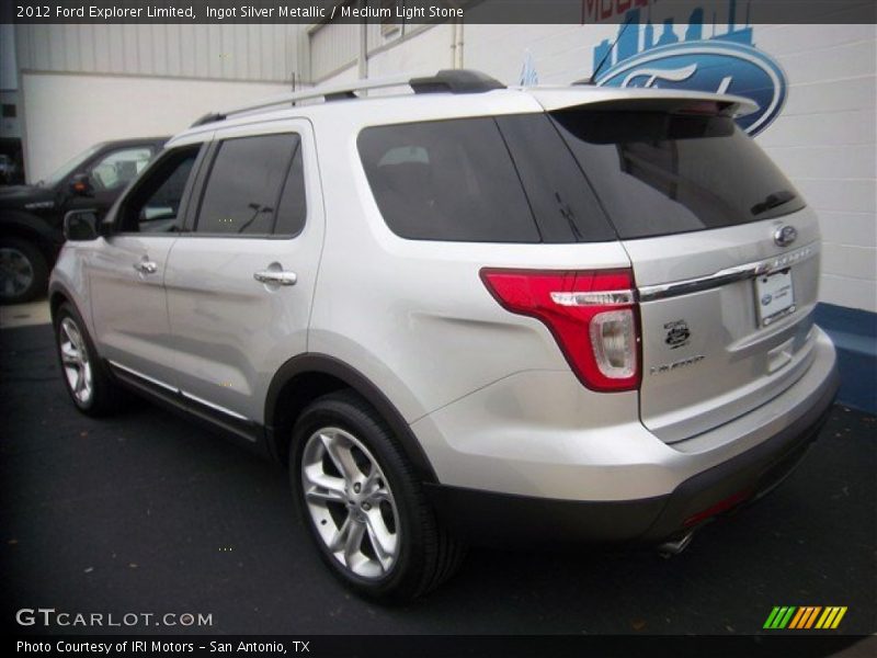 Ingot Silver Metallic / Medium Light Stone 2012 Ford Explorer Limited