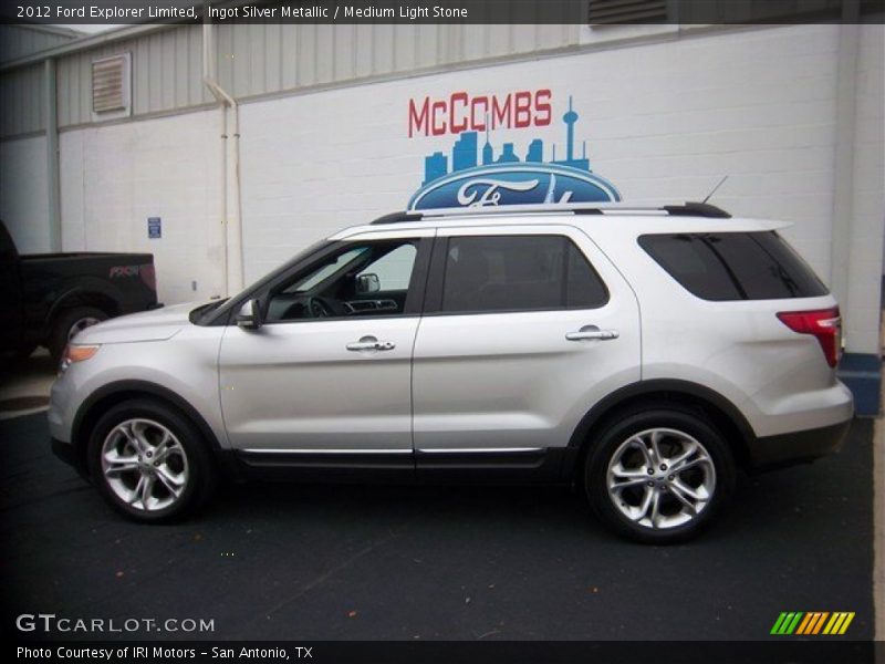 Ingot Silver Metallic / Medium Light Stone 2012 Ford Explorer Limited