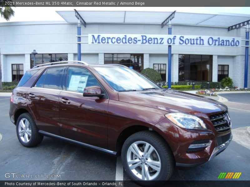 Cinnabar Red Metallic / Almond Beige 2013 Mercedes-Benz ML 350 4Matic