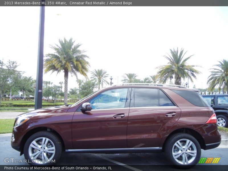 Cinnabar Red Metallic / Almond Beige 2013 Mercedes-Benz ML 350 4Matic
