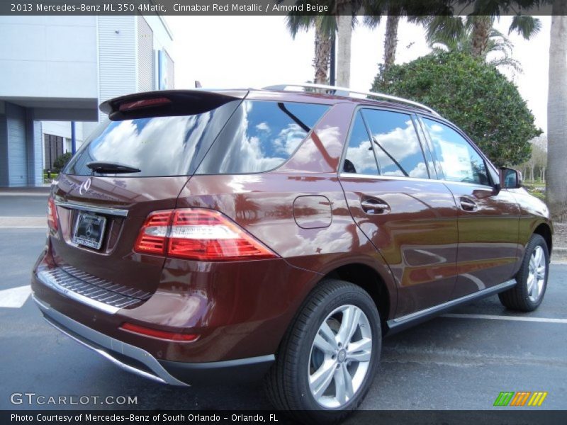 Cinnabar Red Metallic / Almond Beige 2013 Mercedes-Benz ML 350 4Matic